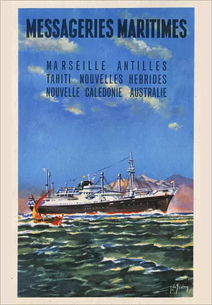 Messageries Maritimes - Promotional postcard