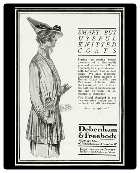 Advert for Debenham & Freebody coats 1916