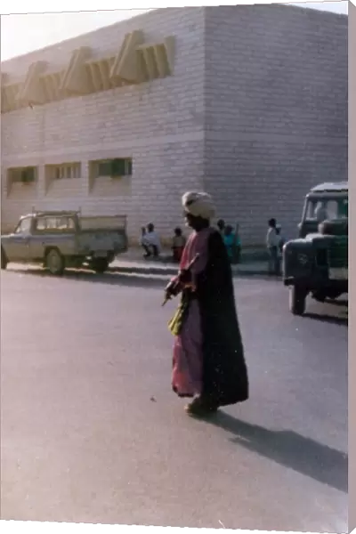 Omani man with flute in Oman