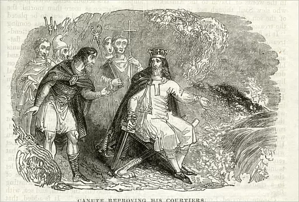 Canute reproving his courtiers