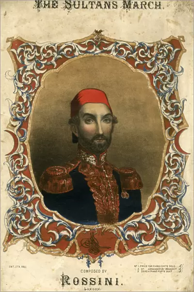 Music cover, The Sultans March, by Rossini