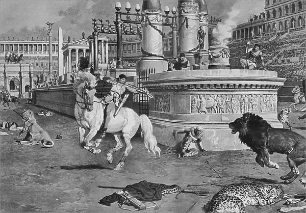 Circus Maximus in Rome by Matania