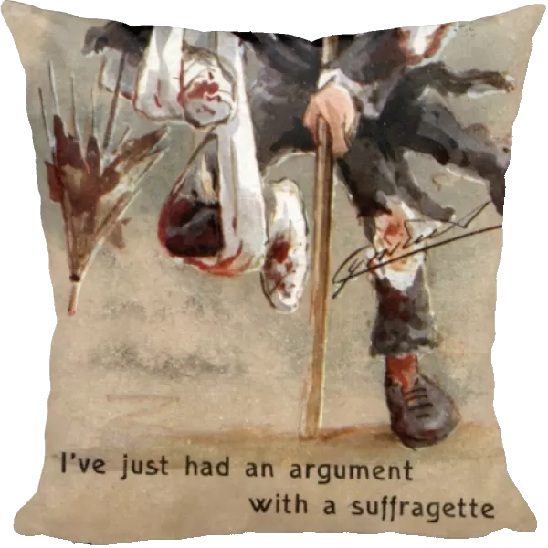 Man Beaten up by a Suffragette