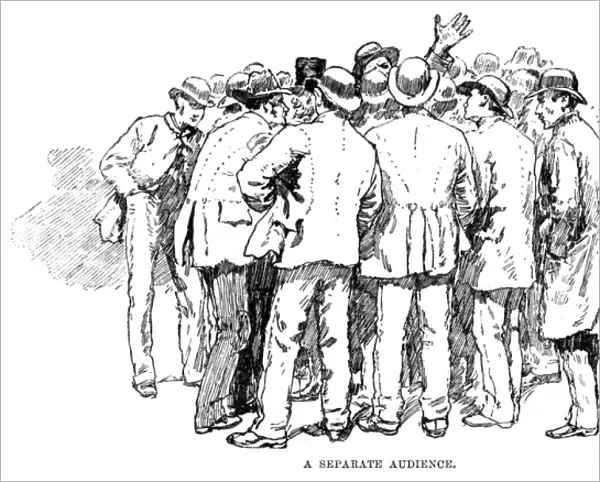 West End riots, 1886 - a crowd