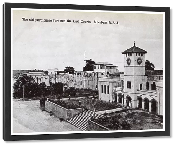 Law Courts and old fort, Mombasa, Kenya, East Africa