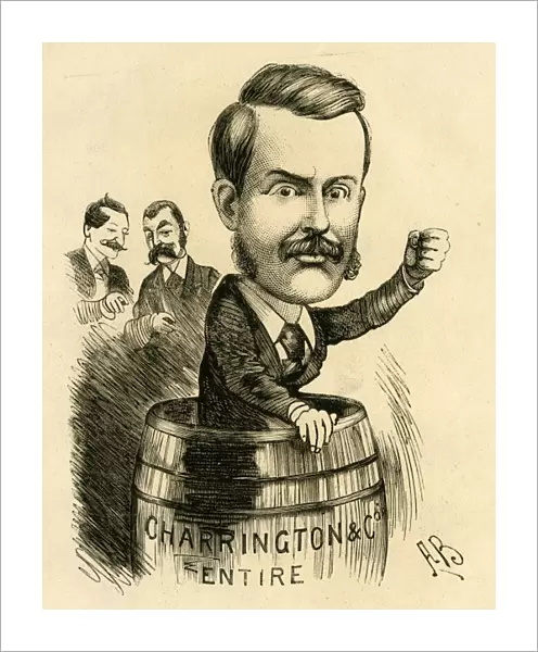 Cartoon, F N Charrington, temperance worker