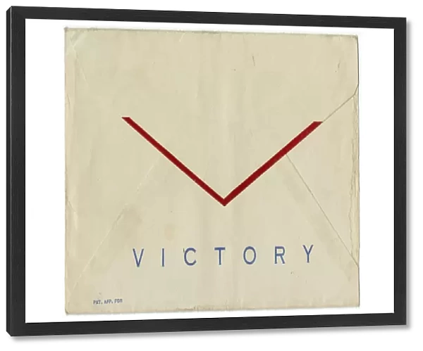 WW2 - American envelope back - V for Victory