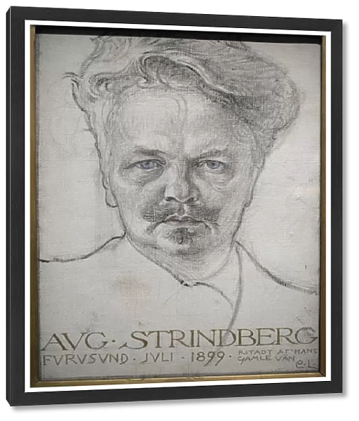 Portrait of August Strindberg (1849-1912) by Carl Larsson