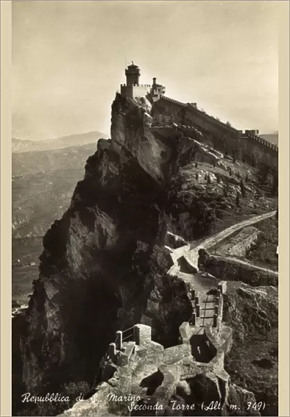 San Marino - The Second Tower and Castle Walls