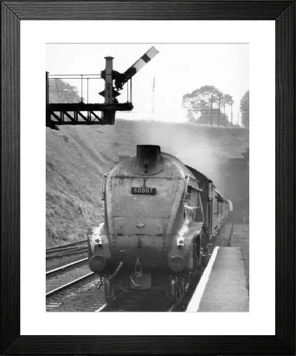 Framed Print : Steam Locomotive Sir Nigel Gresley Print circa 1960s Framed Print : Steam Locomotive Sir Nigel Gresley Print circa 1960s