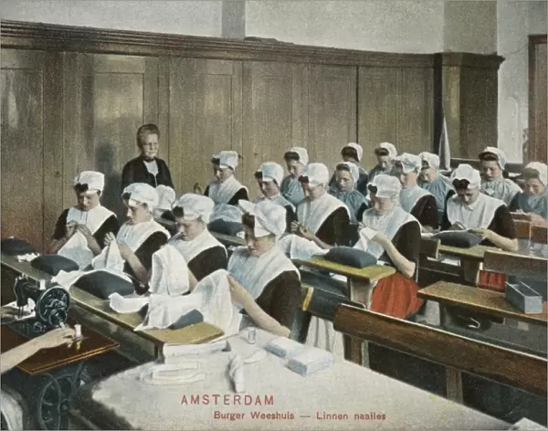 Amsterdam Burger Weeshuis (Orphanage) - Linen Sewing Lessons