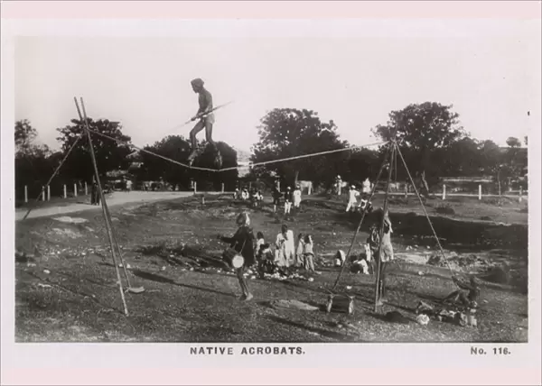 Native acrobats, Jabalpur, Madhya Pradesh, India