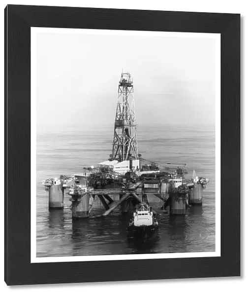 Oil rig Dixilyn Field 97, 110 miles off Lands End, Cornwall
