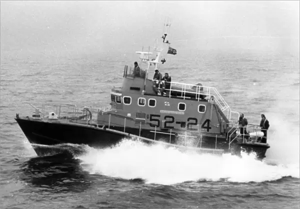 Penlee lifeboat, Mabel Alice, off Penzance, Cornwall