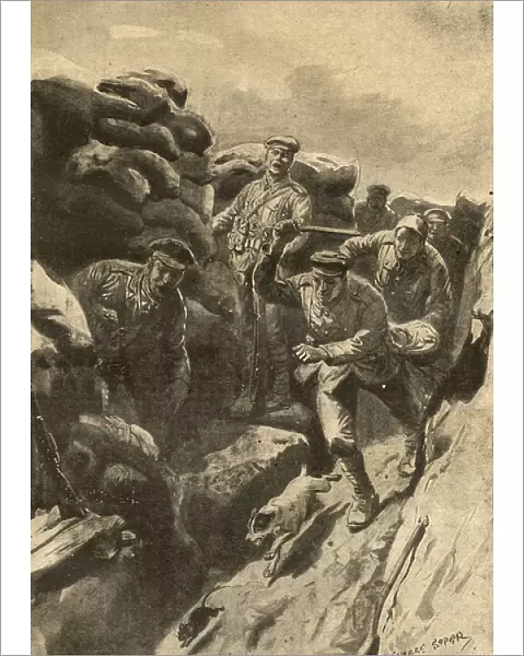 Ratting in the trenches, WWI