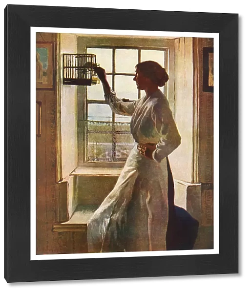 The Cottage Window by Harold Harvey