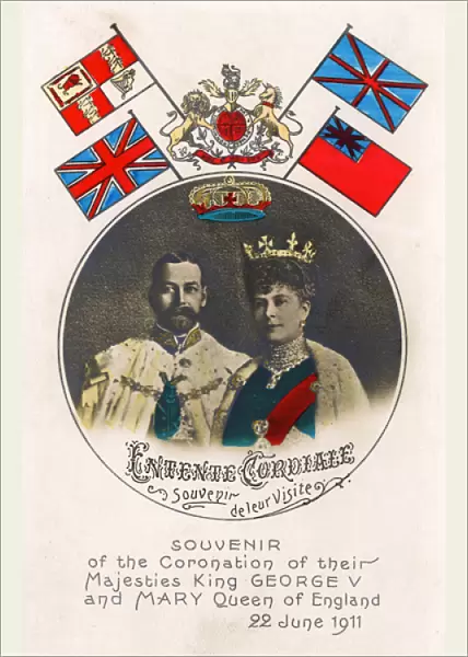 Souvenir postcard - King George V Coronation - 22 June 1911