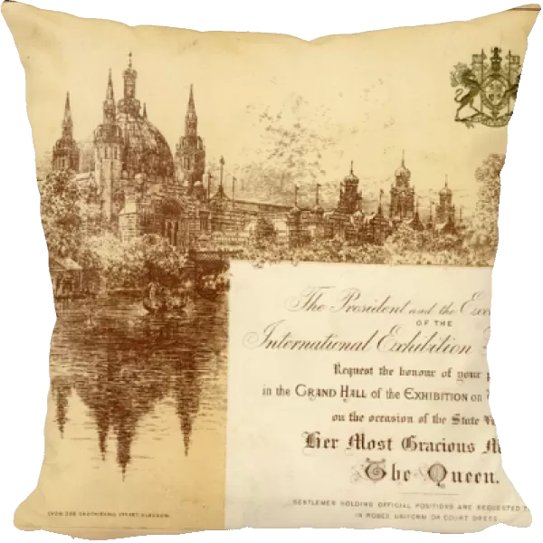 Invitation, Glasgow International Exhibition, 1888