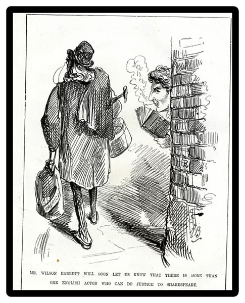 Cartoon, Henry Irving and Wilson Barrett