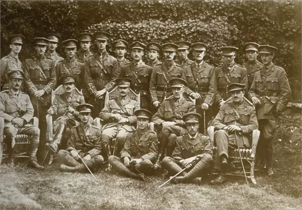 Group photo, officers of the Royal Fusiliers, WW1