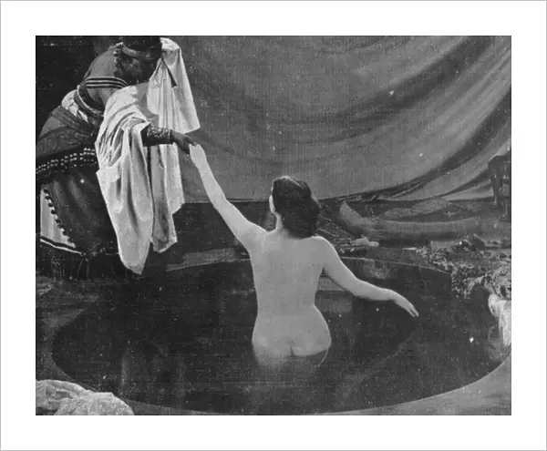 A scene from the French film Salammbo, 1925
