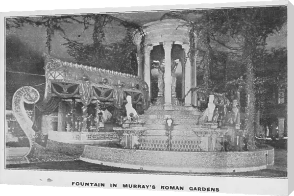 The fountain in Murrays Roman Gardens, New York c. 1915