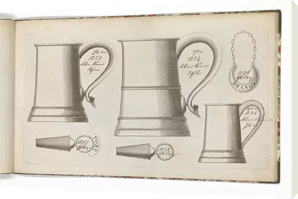 Page from a catalogue of domestic silverware