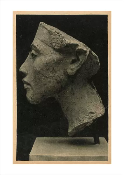 Profile - Bust of Pharoah Akhenaten from Amarna