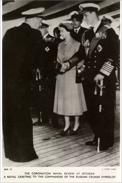 Queen Elizabeth II - Coronation Naval Review at Spithead