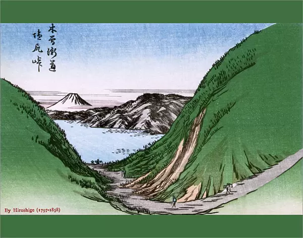 Mt Fuji from Misaka Pass in Kai Province by Hiroshige