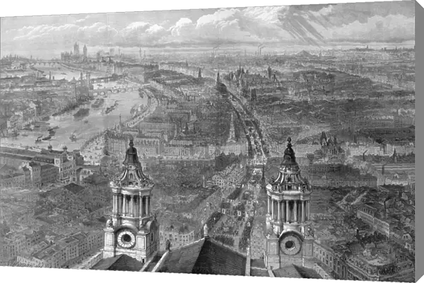 View of London from St. Pauls, on Lord Mayors Day