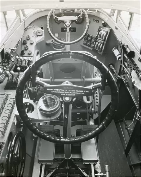 Dual-control cockpit of Short S14 Sarafand, S1589
