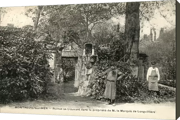 Ruins found in the property of M. Le Marquis de Longvilliers