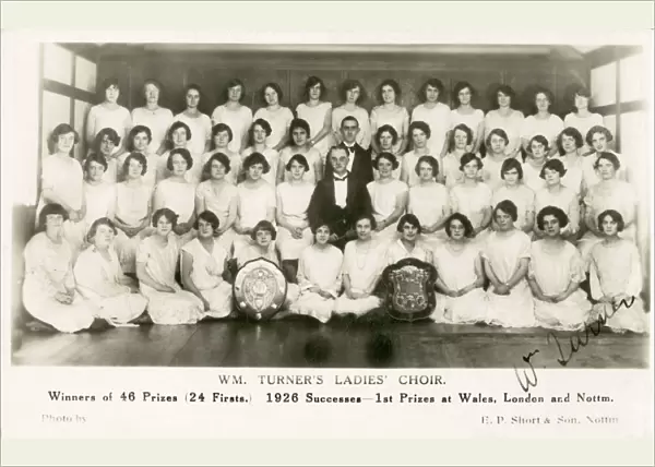W. M. Turners Ladies Choir - Winners of 46 prizes