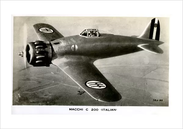 WW2 - Macchi C 200 (Italian) Aeroplane