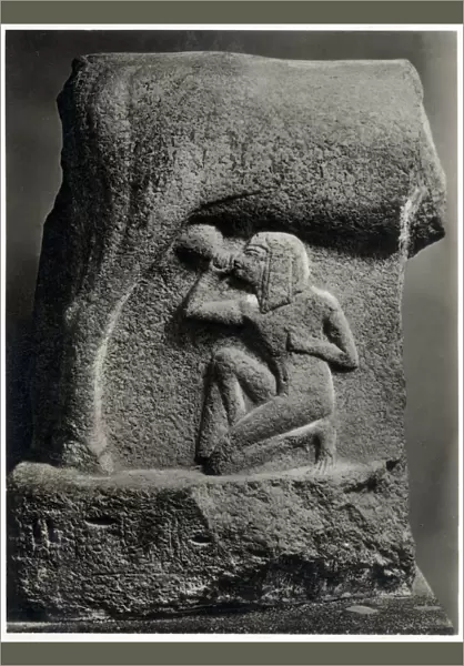 Cow Goddess Hathor nursing Pharaoh Horemheb