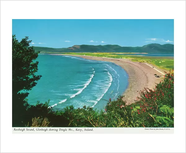 Rossbeigh Strand, Glenbeigh showing Dingle Mts. Kerry
