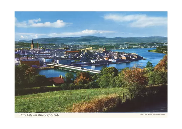 Derry City and River Foyle, N. I. by J. Willis