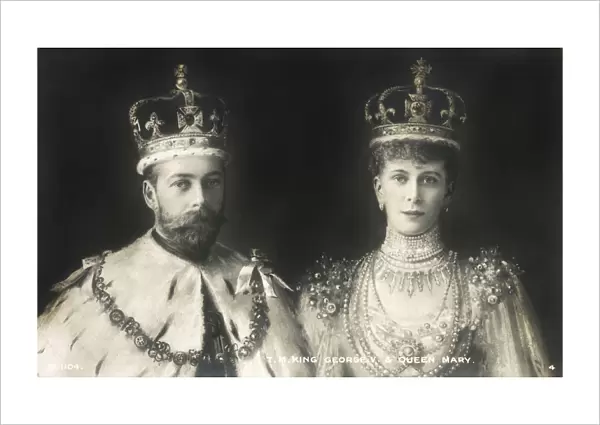 King George V and Queen Mary - Coronation in 1911