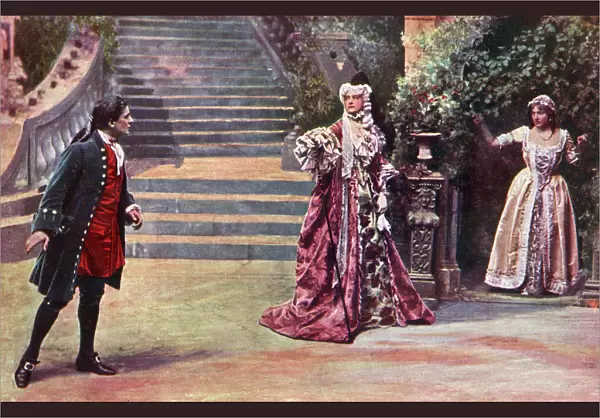 Scene from Tom Jones, comic opera by Edward German
