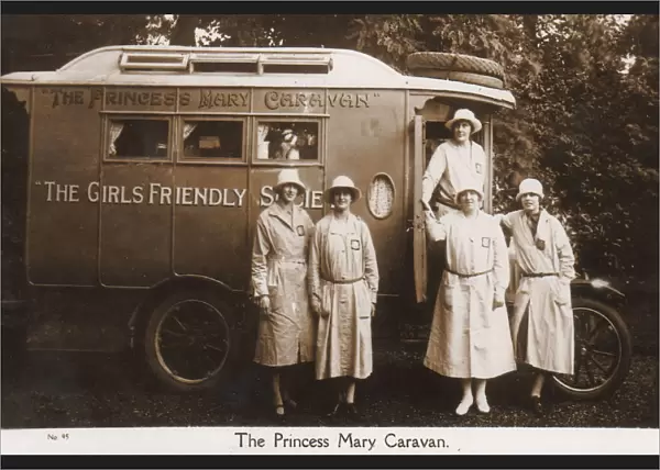 The Princess Mary Caravan. The Girls Friendly Society supported young women by help in