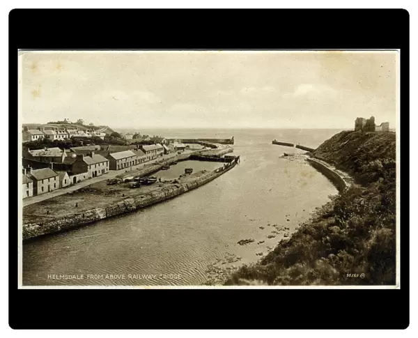 General View & River, Helmsdale, Sutherland, Scotland. Date: 1910s