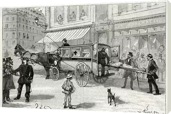 Horse-drawn ambulance 1888