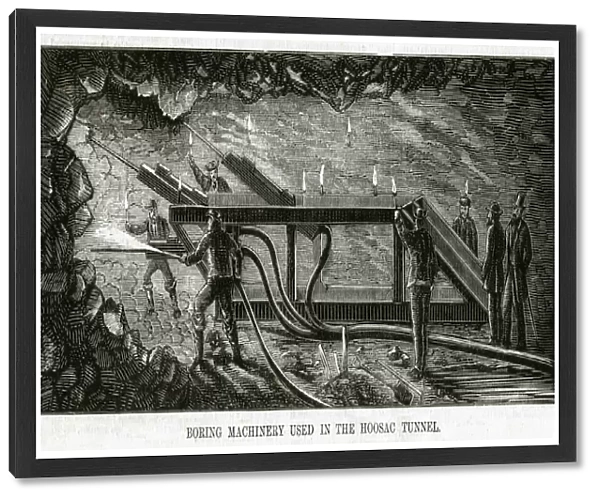 Boring machine used in the Hoosac tunnel 1869
