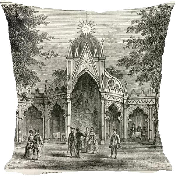 Chinese Pavilion in Vauxhall Gardens 1849