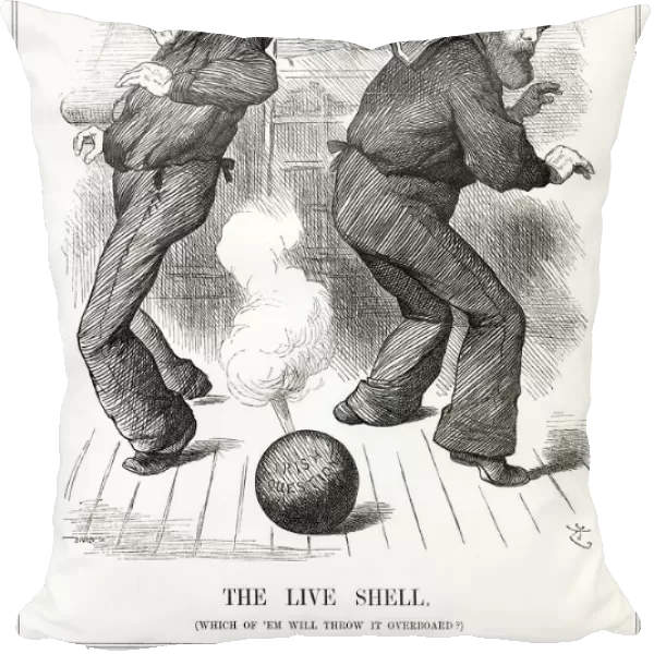 Cartoon, The Live Shell (Gladstone and Salisbury)