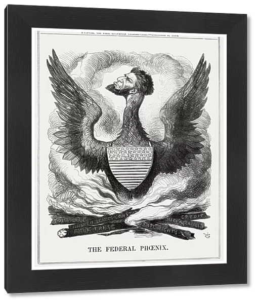 Cartoon, The Federal Phoenix (Abraham Lincoln)