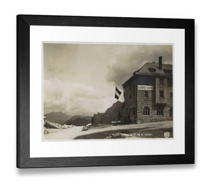 Framed Print : Print of Passo Pordoi landscape Framed Print : Print of Passo Pordoi landscape