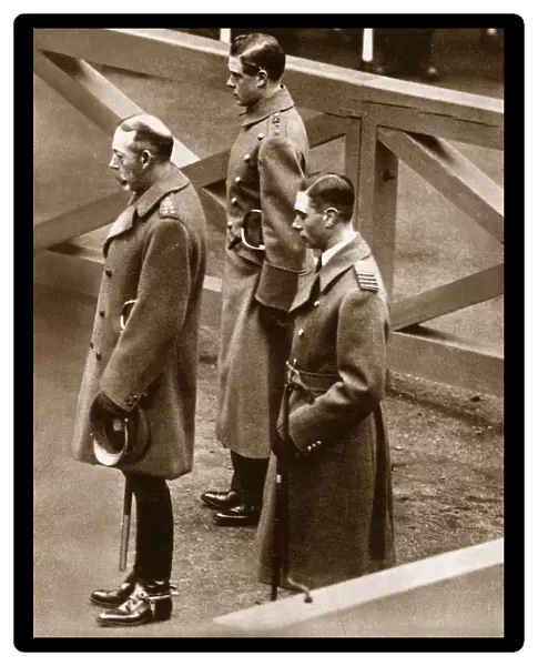 Armistice Day - Cenotaph, London - King and his sons