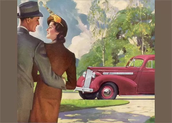 Close Couple with Car Date: 1938